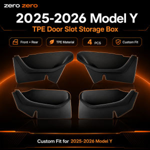 For Tesla Highland Model 3 Juniper Model Y YL Door Storage TPE Door Pocket Organizer Full Cover Interior Accessories 2025 2026 Zero zero