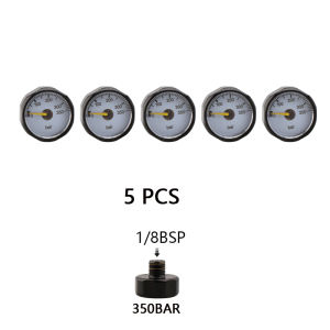 HPA Mini Scuba M10*1 1/8BSP 350BAR Pressure Gauge 25mm Diameter Manometer For Aquarium Diving