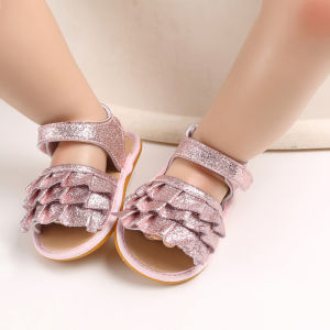 Summer Breathable Newborn Baby Shoes 0-1Yrs Rubber Sole Anti Slip Infant Toddler Shoes Prewalker Kid