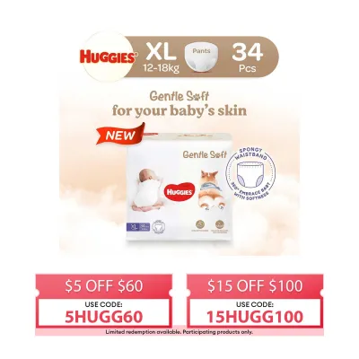 Huggies Gentle Soft Pants XL 34s