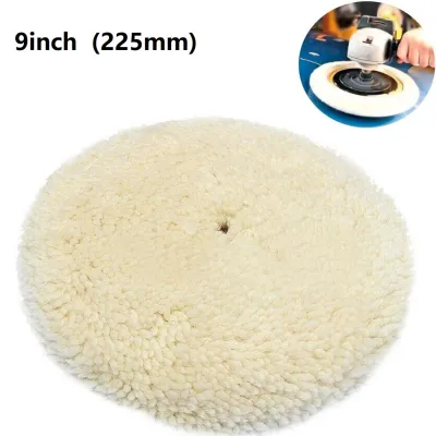 5 6 7 9นิ้วแผ่นขนสัตว์ขัดแต่งแผ่นกันกระแทก Buffing Pads สำหรับรถยนต์ขัดสีขาว