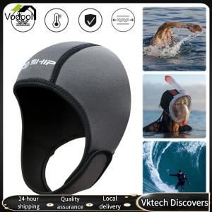 【Vodool】 2mm Neoprene Dive Hood Scuba Diving Hood Quick Dry Wetsuit Hood Stretchable Swim Cap Thermal Hood for Boating Kayaking Canoeing