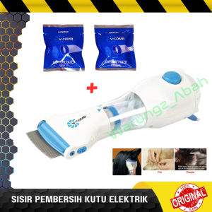 SISIR SERIT KEREP VAKUM VACUM VACUUM ANTI SEDOT PENYEDOT PENGHISAP PENGHILANG PEMBASMI TELUR KUTU RAMBUT KEPALA BULU HEWAN ANJING KUCING CAT DOG ELEKTRIK ELECTRIC LICE COMB REMOVER LISTRIK MURAH ORIGINAL KUAT