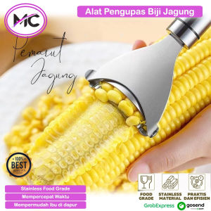 Alat Pengupas Biji Jagung Stainless Steel Anti Karat Food Grade Pemarut Pisau Parutan Corn Strip Peeler Praktis