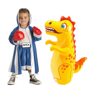 INTEX44669 Inflatable Boxing Punch Bag Internal Water Children 3D Bop Bags Designs Animal Toy (NP9)