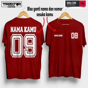 Kaos Custom Nama dan Nomor punggung Suka-Suka Baju Bebas Desain Baju Tshirt Keren terbaru Viral Bisa COD