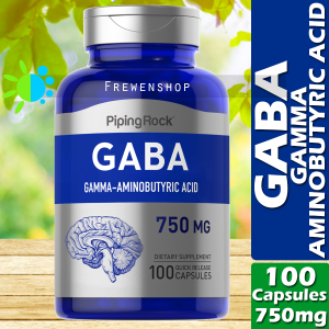 GABA Gamma-Aminobutyric Acid 750mg x 100 Capsules Supplement