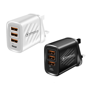 High Speeded USB Adapter 4 Port Intelligent Power Delivery For Simultaneous Smartphones Tablets Multiple Devices