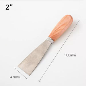 Stainless steel paint scraper putty scraper spatula Wooden handle 1" 2" 3" 4"