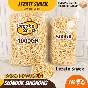 Slondok Bawang Jogja 1KG Kiloan Murah Renyah Enak / Slondok SIngkong Khas Magelang Lanting Kebumen Rasa Bawang Pedas Manis