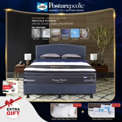Sealy Mattress Prestige Collection -Prestige Plush II- Springbed SRx Coil