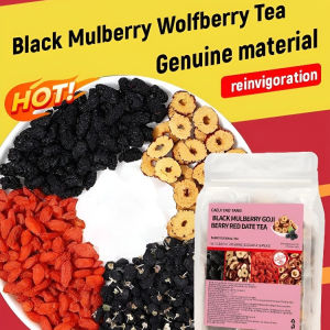 Black Goji Berry Mulberry Red Date Tea Kidney Nourishment/High Anthocyanin Health Tea For Home Office/Daily Drink For Men Women