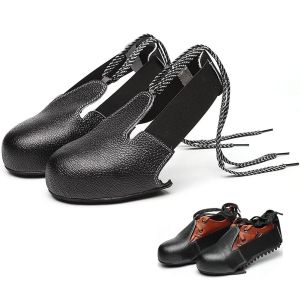 GOOTRADES Universal Steel Toe Shoes Covers Anti-smashing Cowhide Protective Booties Multipurpose Steel Toe Cap Shoe Toe Cap Industry