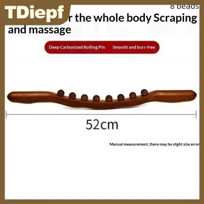 TDiepf Carbonized gỗ bạch huyết thoát nước Massager gua bằng gỗ SHA massage Stick cổ trở lại thư giãn guasha công cụ cơ thể chống
