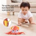 Amphibious Water Pull Wind Up Toys, Windup Swimming Octopus Pull String Crawling Octopus, Octopus Bath Toy For Kids. 