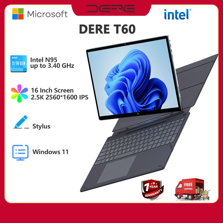 【Keyboard+Pen+TouchScreen】DERE Laptop T60 16 Inch Touchscreen Laptop ...
