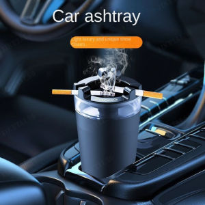 Car Ashtray with Water Tank: Non-Dropping & Smoke Extinguishing