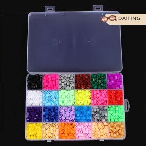 DAITING 24 màu sắc 5 mét Hama Hạt Đồ chơi cầu chì Bead cho trẻ em DIY handmaking 3D đồ chơi