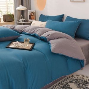 Xingmenglai Cute Black Ball Elf Bedding Set Bed Sheet Four-Piece Set Duvet Cover Student Dormitory Single Bed Three-Piece Set LZD