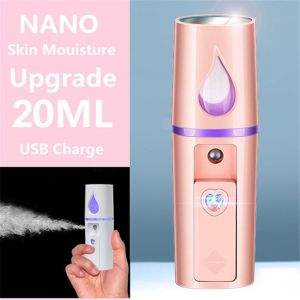 BAIXL Girls Rechargeable Skin Care Tools Moisturizing Handy Face Steamer USB Facial Humidifier Nano Facial Sprayer Mist Spray Machine