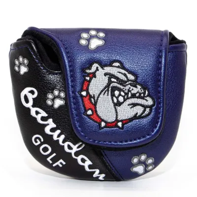RGFV Putter cover Sport Anti-scratch Closure Accessories Protective Cover Golf Training Equipment PU Leather Golf Mallet Putter Cover Golf Head Cover Bulldog Golf Headcover Putter Headcover