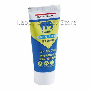 Happy กาวยาแนวกระเบื้อง ขนาด 120ml  220ml   ยาแนวห้องน้ำ แก้ปัญหาเชื้อราในห้องครัว  Tape and glue