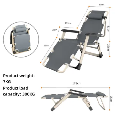 Ice Bamboo Folding Chair Folding Bed Portable Bed Single Bed With Foam Outdoor Foldable Bed Adjustable Folding Bed Sale Single Sofa Bed Office Lunch Bed Camping Bed Folding Chair Convenient Storage 300KG