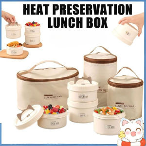 Heat Preservation Lunch Box 410 Stainless Steel Large Capacity Insulated Sealed Food Container Student Office Worker