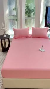 100% Polyester Chất Lượng Ai Cập Bọc Giường Dây Co Giãn Xung Quanh Nệm Dễ Dàng Bảo Trì (Có Thể Đặt Mua Vỏ Gối) 1 Mảnh