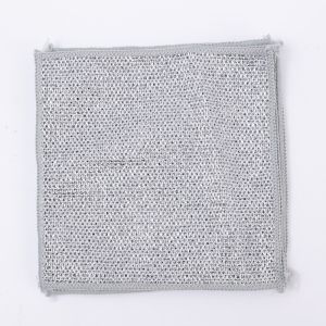 Khăn Lau Chén Dĩa / Miếng Rửa Chén Bằng Dây Thép Không Dính Dầu Chống Trầy Xước Đa Năng Cho Nhà Bếp
