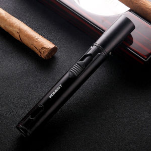 New Pen Spray Gun Jet Butane Candle Lighter Metal Gas Kitchen Welding Torch Turbo Windproof Cigar Pipe Lighter Cigar Accessories