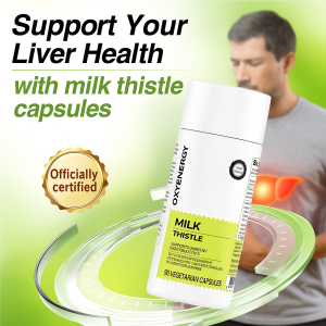Milk Thistle Liver Detox Capsules with High Potency Silymarin for Liver Repair and Cleansing Natural Herbal Supplement