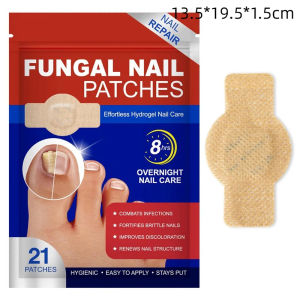 Overnight Fungal Nail Repair Patches 8 Hours Hydrating Nail Care Stickers for Discolored Brittle Toenails