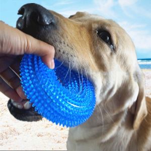 Pet Toys Bite Resistant TPR Ball Chew Teeth Clean Large Dog Golden Retriever Barbed Sound Toy Training Teeth