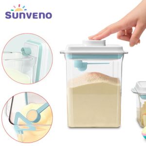 SUNVENO Milk Powder Containers Cereal Container Airtight Tall Dry Food Storage Containers for Flour Sugar Baking Supplies Kitchen & Pantry Storage Container with Lids