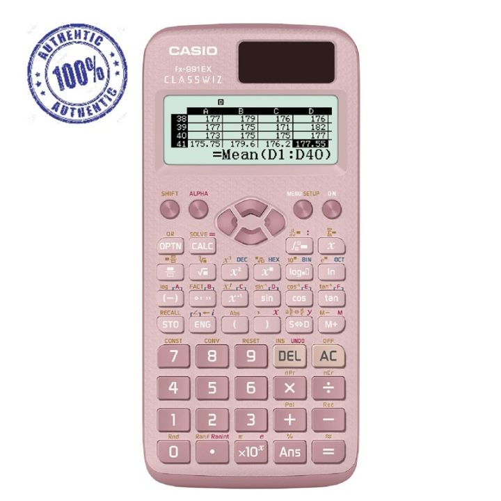 NEW! Casio Scientific Calculator FX-991EX (COLORED) Calculators Heavy Duty FX991EX  FX 991 EX FX 991EX- 1 Unit - Genuine and Original With Free 2pcs Ball Pen