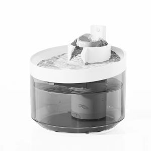 Wireless & Rechargeable Battery Operated Sensor Cat Water Fountain 2.2L Transparent Pet Water Dispenser Dog Water Fountain For Cats Dogs Automatic Cat Drinking Fountain Filters Feeder 猫饮水器 狗狗饮水器 宠物饮水器