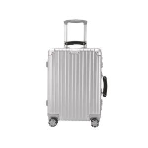 IUIGA 20" Aluminium Carry-On Luggage  Cabin Size  TSA Lock  360° Spinner Wheels  Lightweight Hard Shell Suitcase