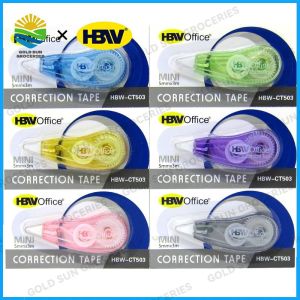 1Pcs HBW CT-503 Mini Correction Tape 5mmx3m Non-Toxic Smooth Stationary School Office Supplies