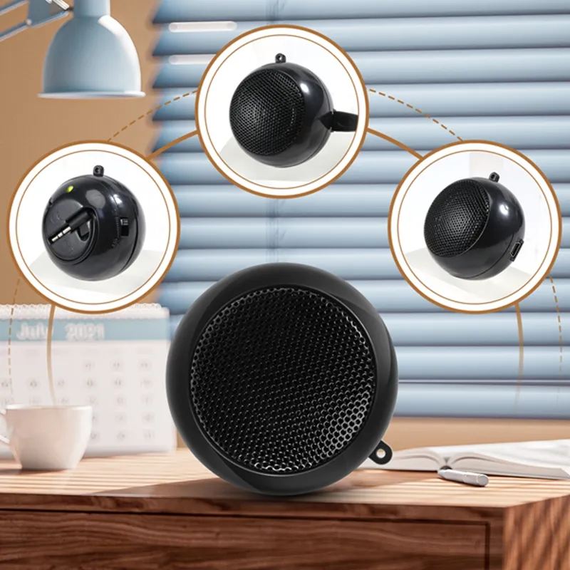 SQGJ) Mini Speaker Portable Rechargeable Travel Speaker with Aux