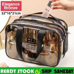 Large Waterproof Cosmetic Makeup Bag Transparent Storage Bath Portable Wash Travel Organizer Beg Kosmetik Wanita 化妆包 005