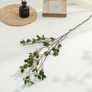 (พร้อมส่งในไทย ถึงมือรวดเร็วทันใจ) ใบยูคา/ใบไม้ประดับ ใบไม้ประดิษฐ์  จากผ้าไหม  ดอกไม้ปลอม แจกันดอกไม้พระ