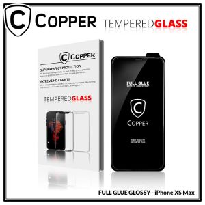 Iphone Xs Max - COPPER Tempered Glass Full Glue Premium Glossy