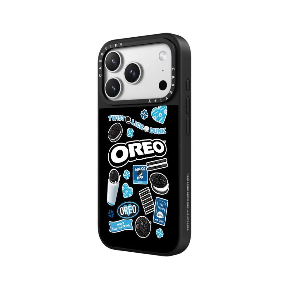 CASETiFY OREO Sticker Case クリア-Black Oreo Casetify For Android