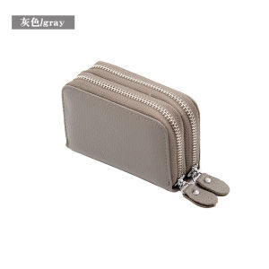 Royal Bagger Short Wallet Purse For Women Genuine Cow Leather Rfid Zipper Card Holders Coin Pouch Pocket Wallets Small