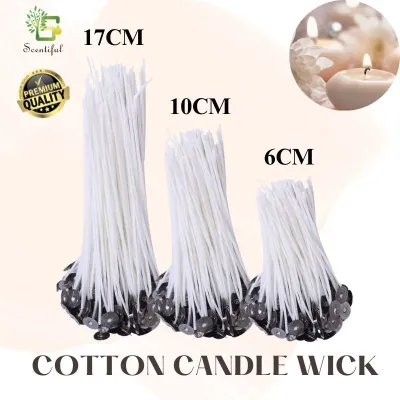 Candle DIY / Cotton Candle Wick / 4cm | 6cm | 10cm | 17cm Handmade Scented Candle Wick DIY