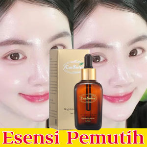 Brightening Essence Serum Anti Aging Penghilang flek hitam Pemutih permanen Mencerahkan Kulit Pelembab Anti-kerut dan anti penuaan Whitening Glowing Moisturizing Gentle Exfoliator Soothing Acne Calming Serum-50ml