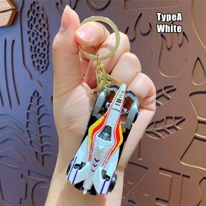 Mini F1 Keychain Formula Car Metal Key Ring Kids Boy Backpack Pendant Toys Racing Activity Gifts