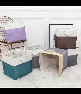 Large Folding Storage Basket Linen Storage Cabinet Closet Bin Shelf Clothes Toys Home Organizer