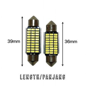 12V 30 LED READING LIGHT WHITE Car Interior Dome Light Indoor Boot Trunk Bonnet Room COB SMD Lamp Lampu Dalam Kereta 汽车阅读灯后备箱灯车牌灯